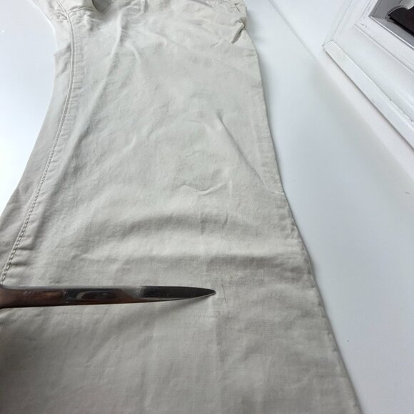 Old Navy Pants Mens 38x31* Khakis Beige Flat Front Baggy Cotton Casual Trousers - Picture 2 of 14